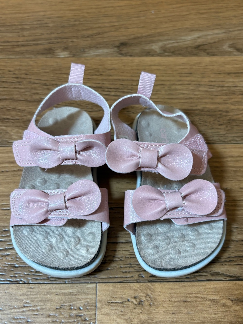 Carter's Pink Double Bow Sandals Sz 5